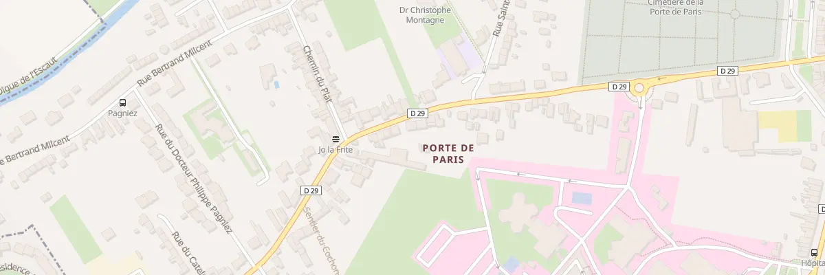 Plan du 405 Rue de Noyelles à Cambrai