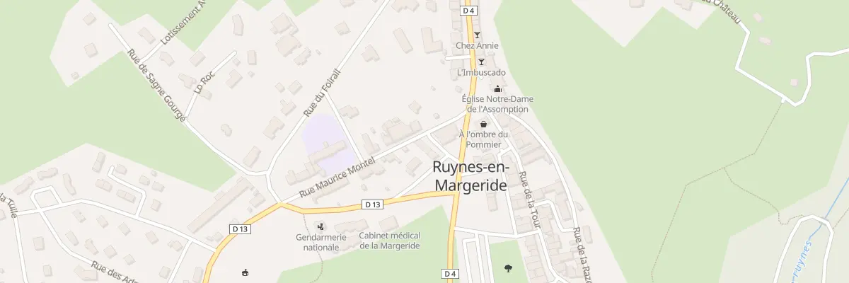 Plan du 6109 Le Bourg à Ruynes-en-Margeride