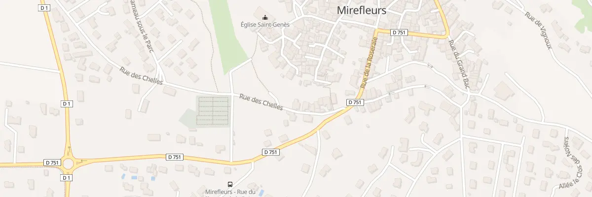 Plan du 20 Rue des Chelles à Mirefleurs