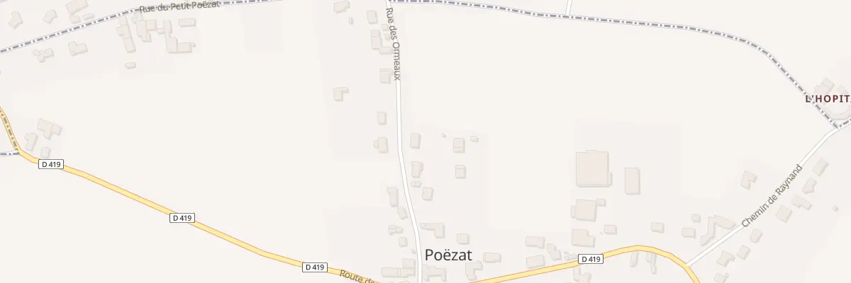Plan du 18 Rue des Ormeaux à Poëzat
