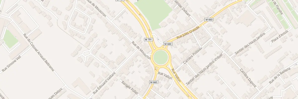 Plan du 5 Rue Jules Guesde à Wattrelos