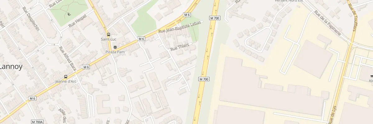 Plan du 4 Rue Thiers Rg Verdier à Lys-lez-Lannoy
