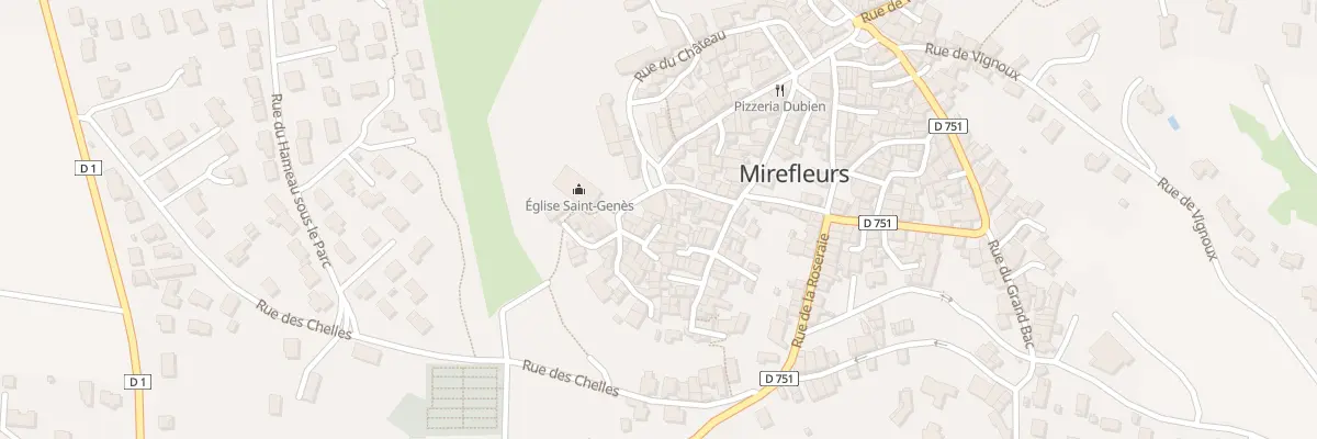 Plan du 7 Imp de l’Eglise à Mirefleurs