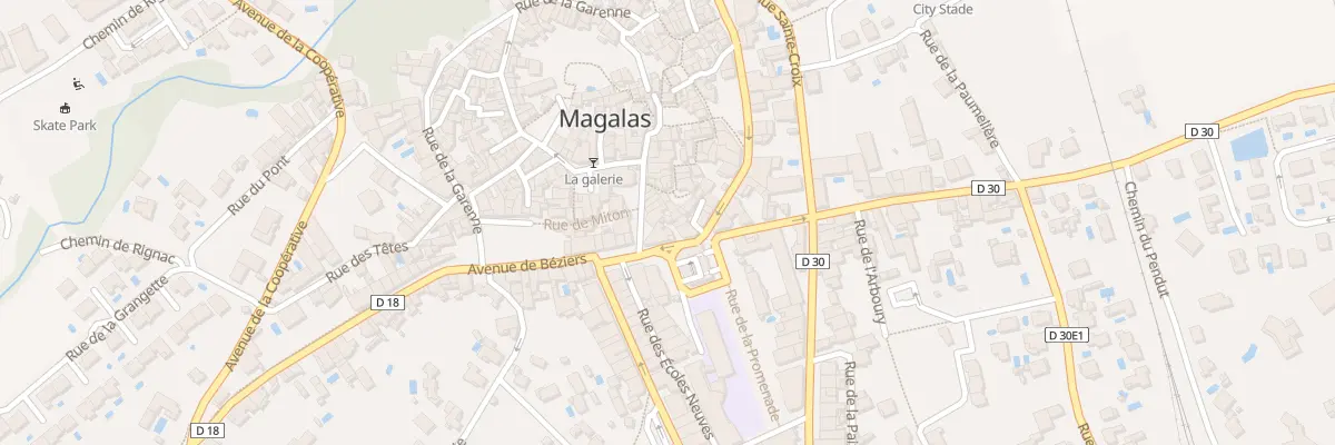Plan du 5587F Av de la Mairie à Magalas