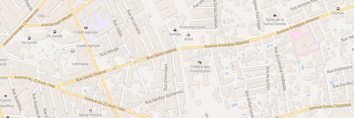 Plan du 3 Rue d’Holbach à Béziers