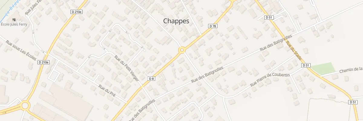 Plan du 1 Rte de Lussat à Chappes