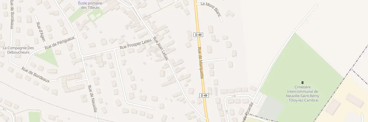 Plan du 14 Rue Jean Lebas à Tilloy-lez-Cambrai