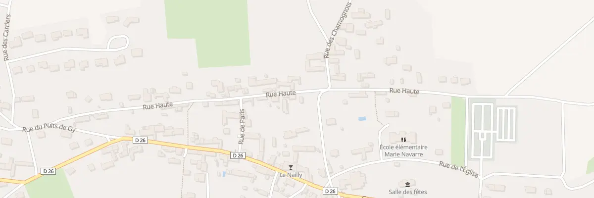 Plan du 20 Rue Haute à Nailly