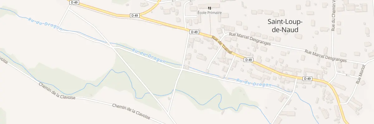 Plan du 2B Rue de Trainel à Saint-Loup-de-Naud