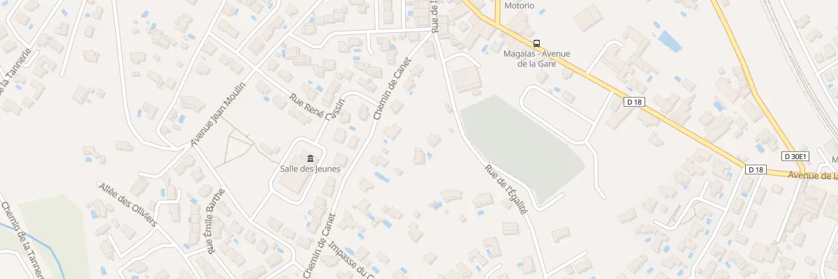 Plan du 6006 Rue de l’Egalité à Magalas