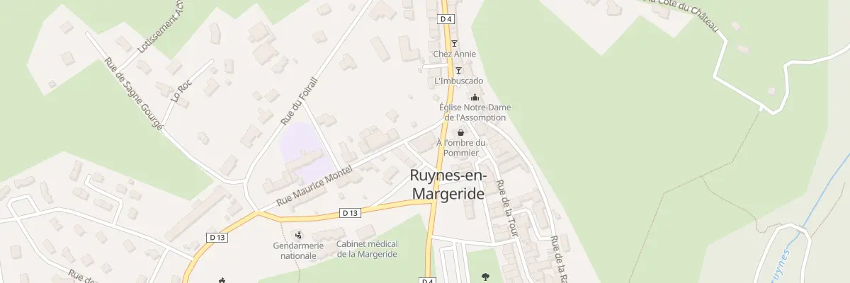 Plan du 5184 Le Bourg à Ruynes-en-Margeride