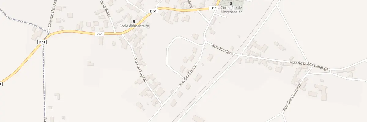 Plan du 6 Rue des Prieux à Montpensier