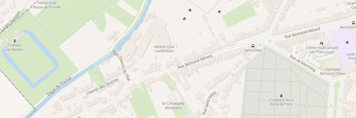 Plan du 538 Rue Bertrand Milcent à Cambrai