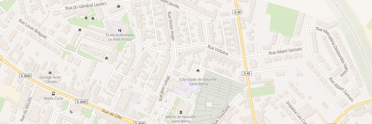 Plan du 10 Rue Jean Lebas à Neuville-Saint-Rémy