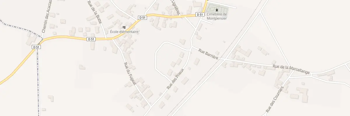 Plan du 8 Rue des Prieux à Montpensier