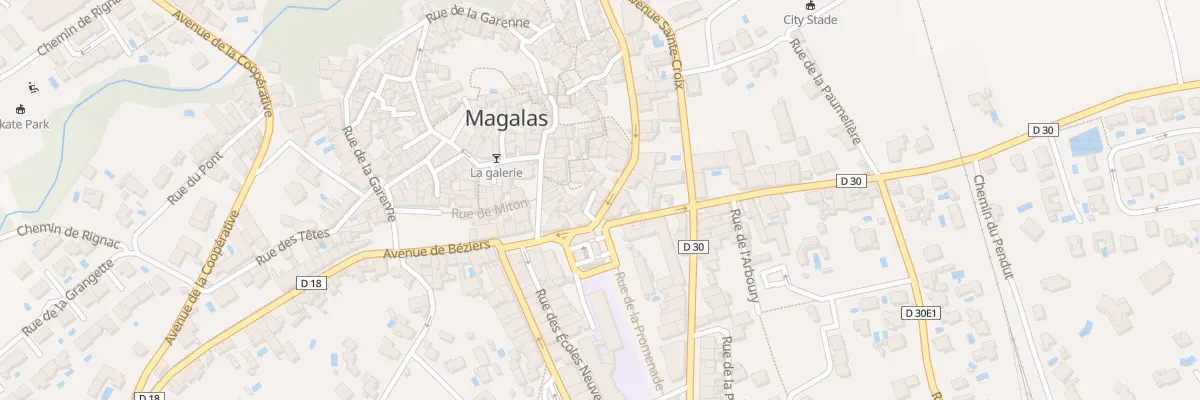 Plan du 1 Rue de l’Ancienne Distillerie à Magalas