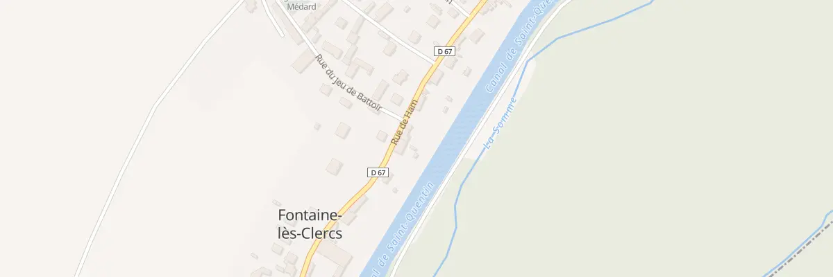 Plan du 325 Rue de Ham à Fontaine-lès-Clercs