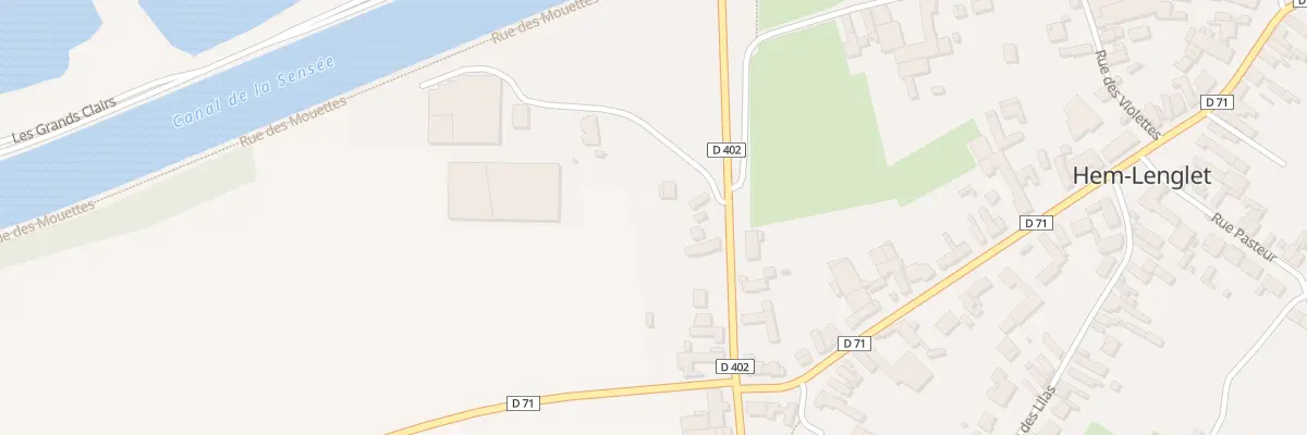 Plan du 2B Rue de la Sensée à Hem-Lenglet