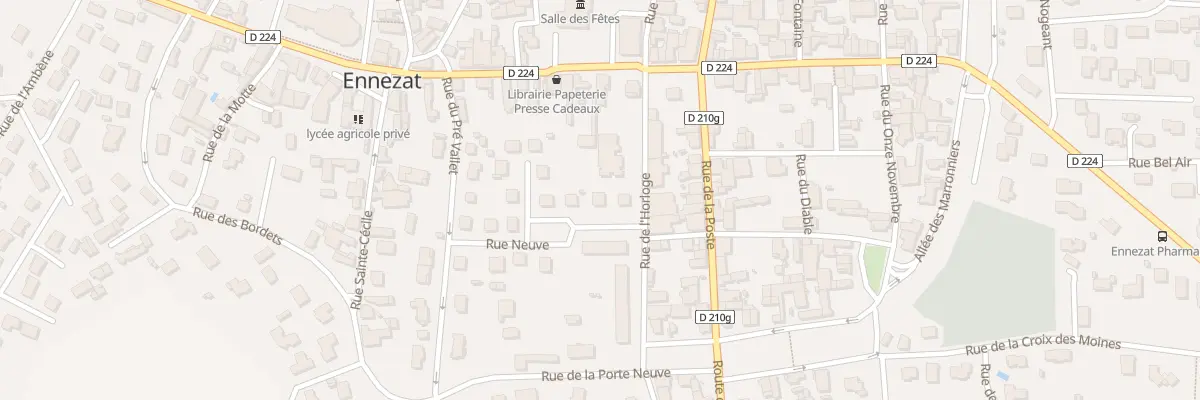 Plan du 4 Rue Neuve à Ennezat