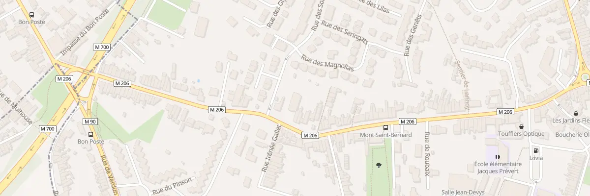 Plan du 102 Rue de Roubaix à Toufflers