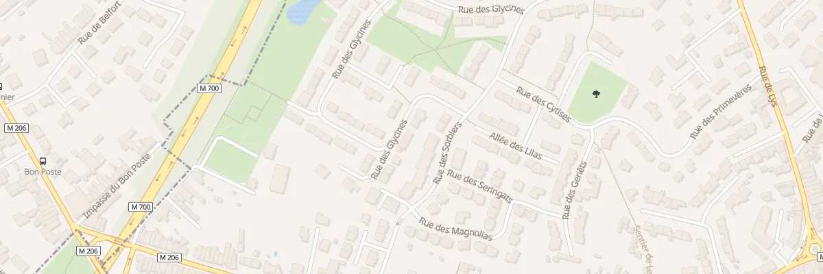 Plan du 68 Rue des Glycines à Toufflers