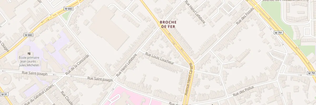 Plan du 3 Rue Louis Loucheur à Wattrelos