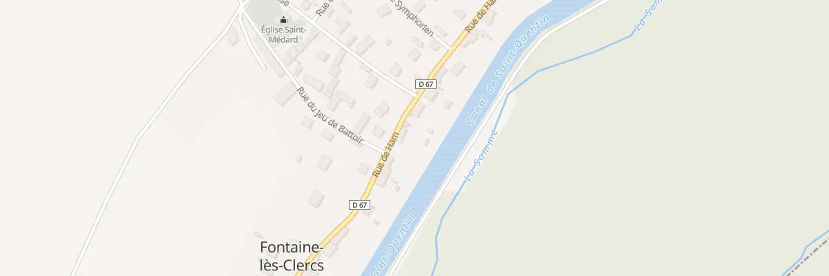 Plan du 285 Rue de Ham à Fontaine-lès-Clercs