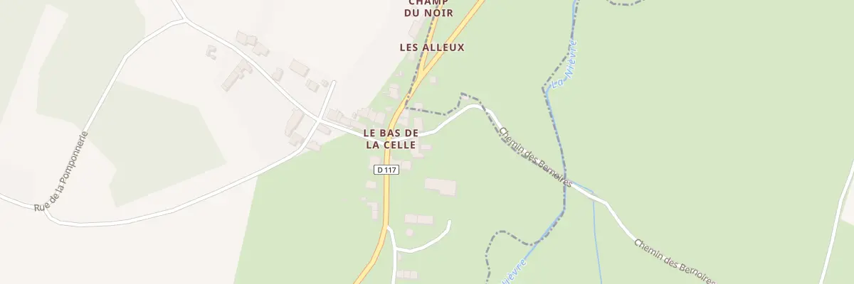 Plan du 76 Le Bas de la Celle à La Celle-sur-Nièvre