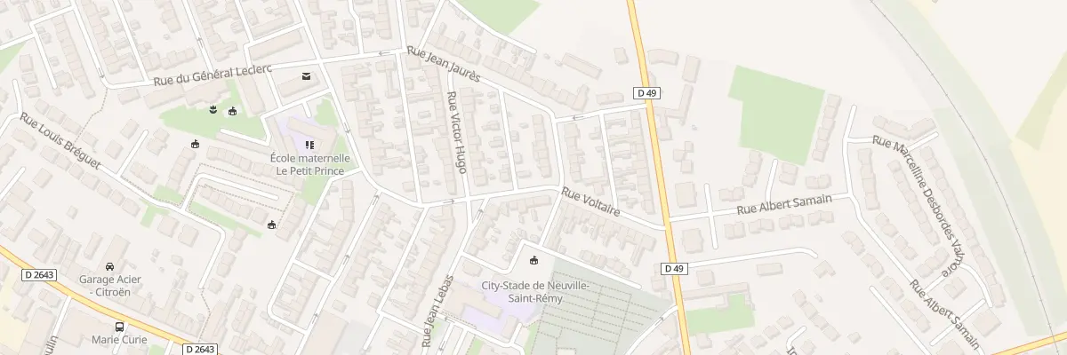 Plan du 1 Rue Pierre Brossolette à Neuville-Saint-Rémy