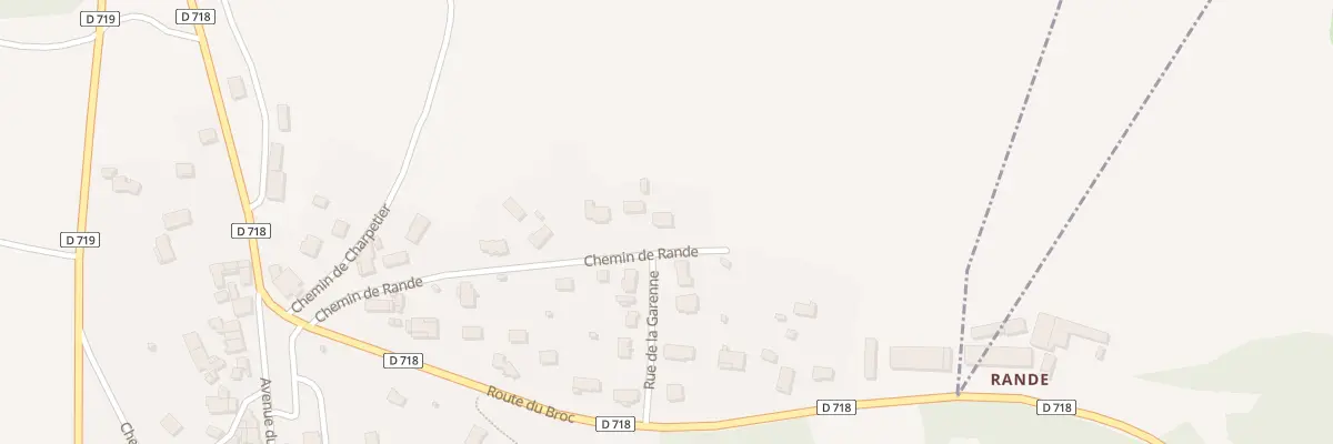 Plan du 17 Che de Rande à Bergonne
