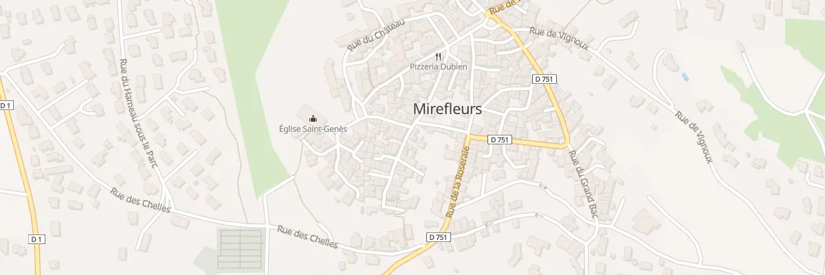 Plan du 19 Rue des Rocs à Mirefleurs