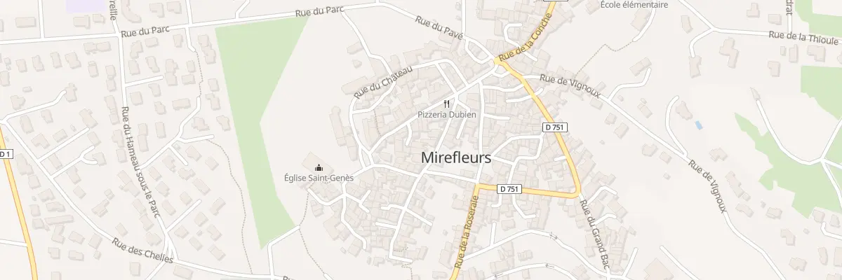 Plan du 14 Rue des Rocs à Mirefleurs