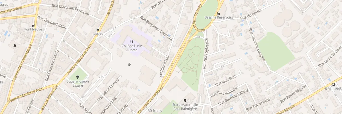 Plan du 157 Av Georges Clémenceau à Béziers