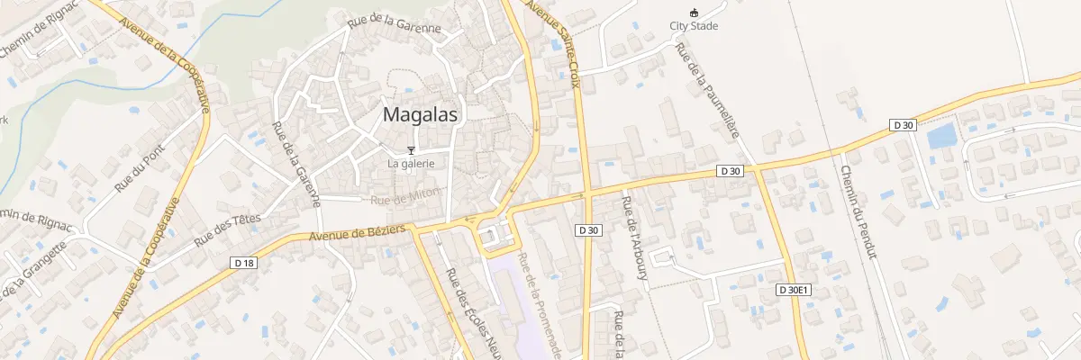 Plan du 15 Av de la Mairie à Magalas