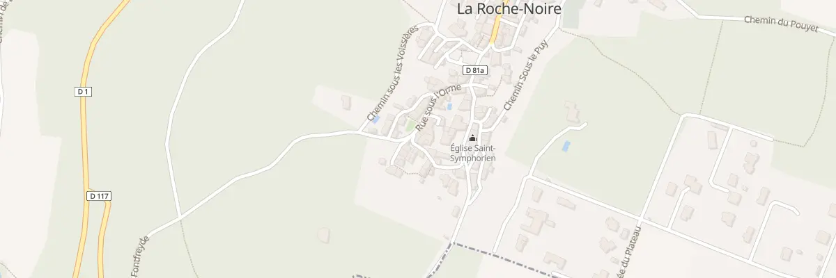 Plan du 1 Rue des Moinaves à La Roche-Noire