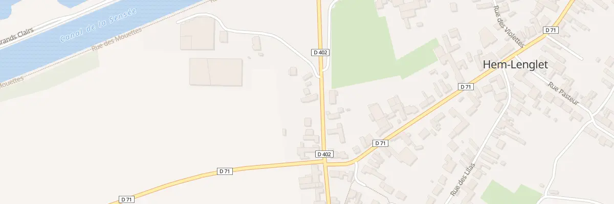 Plan du 8 Rue de la Sensée à Hem-Lenglet