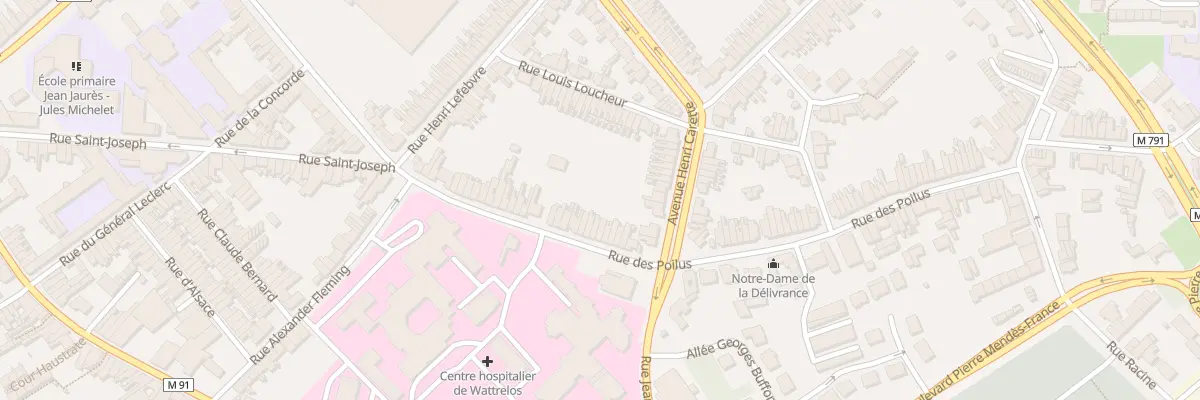 Plan du 43 Rue des Poilus à Wattrelos