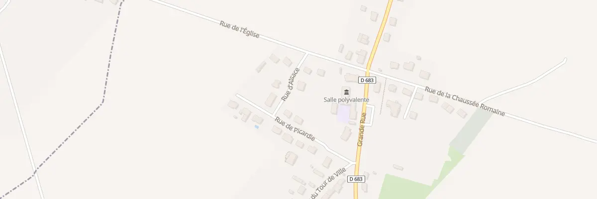 Plan du 2 Rue d’Alsace à Francilly-Selency