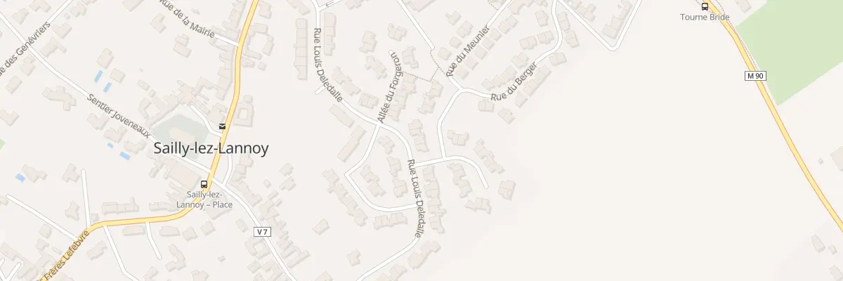 Plan du 25 Rue Louis Deledalle à Sailly-lez-Lannoy