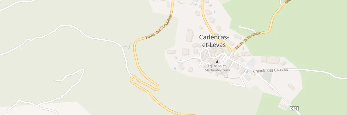 Plan du 5057 Le Prat de l’Aire à Carlencas-et-Levas