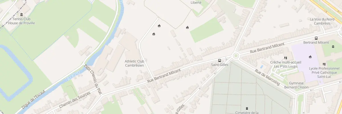 Plan du 456 Rue Bertrand Milcent à Cambrai