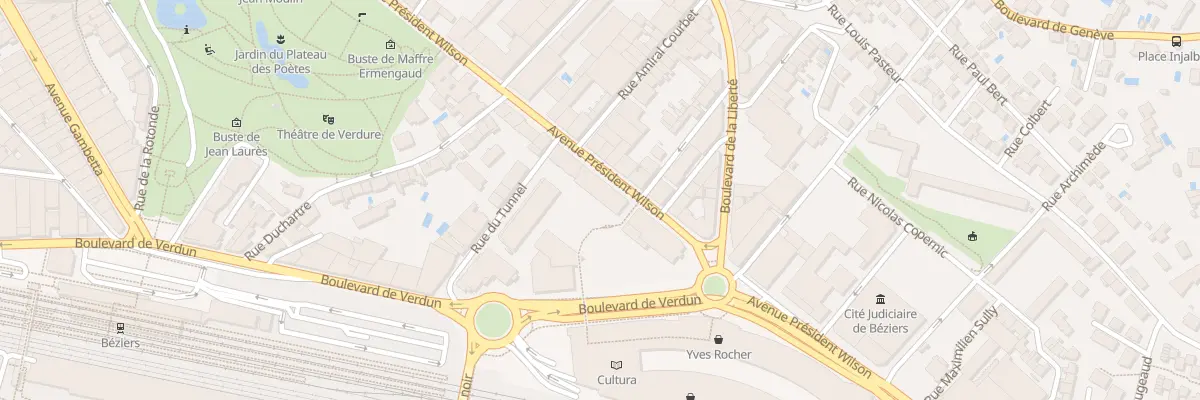 Plan du 42 Av du Pdt Wilson à Béziers