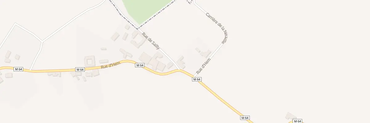 Plan du 14 Rue d’Hem à Willems