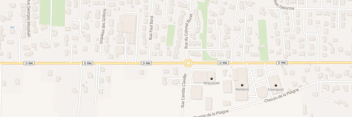 Plan du 1 Rue du Colonel Buret à Issoire