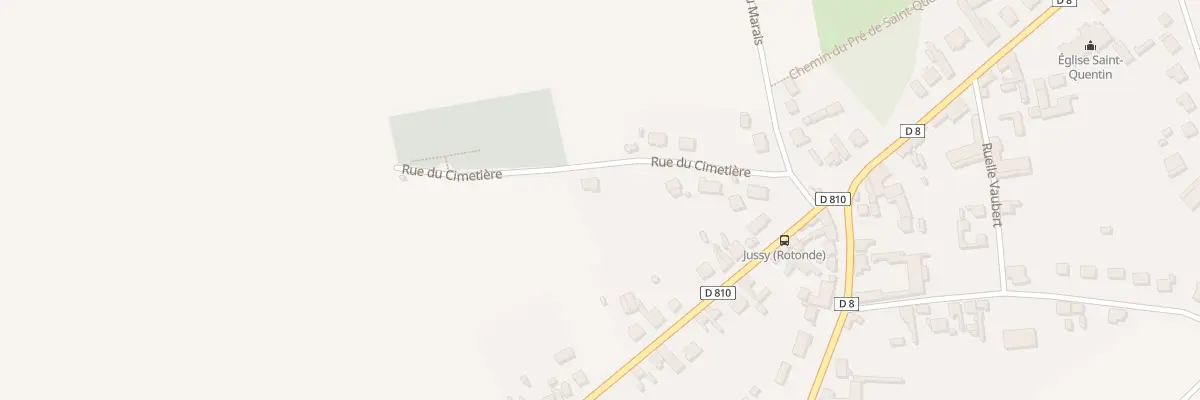 Plan du 10 Rue du Cimetière à Jussy