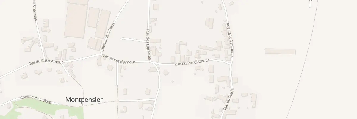 Plan du 7 Rue du Pré d’Amour à Montpensier