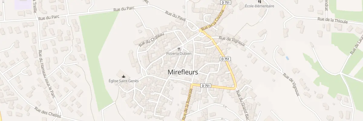Plan du 11 Rue des Rocs à Mirefleurs