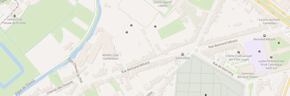 Plan du 442 Rue Bertrand Milcent à Cambrai