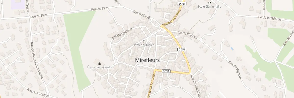 Plan du 9 Rue des Rocs à Mirefleurs