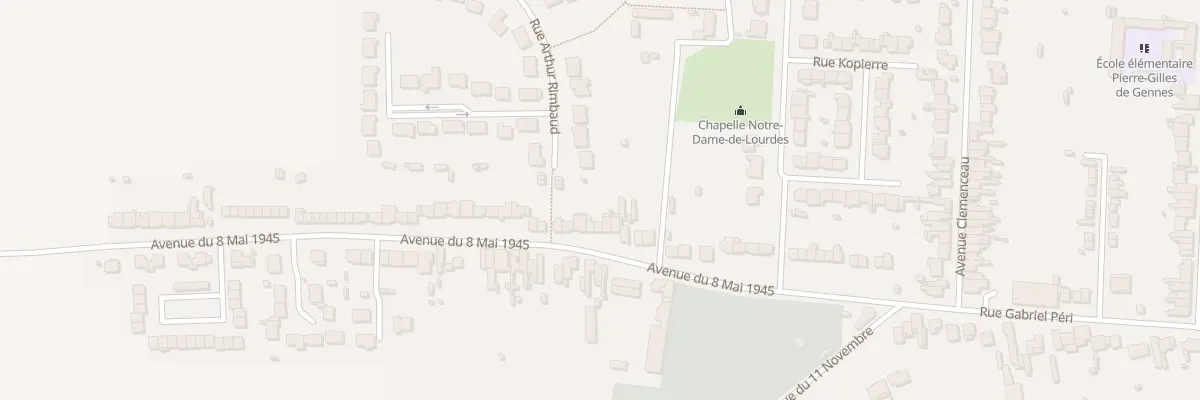 Plan du 48 Av du 8 Mai 1945 à Auberchicourt